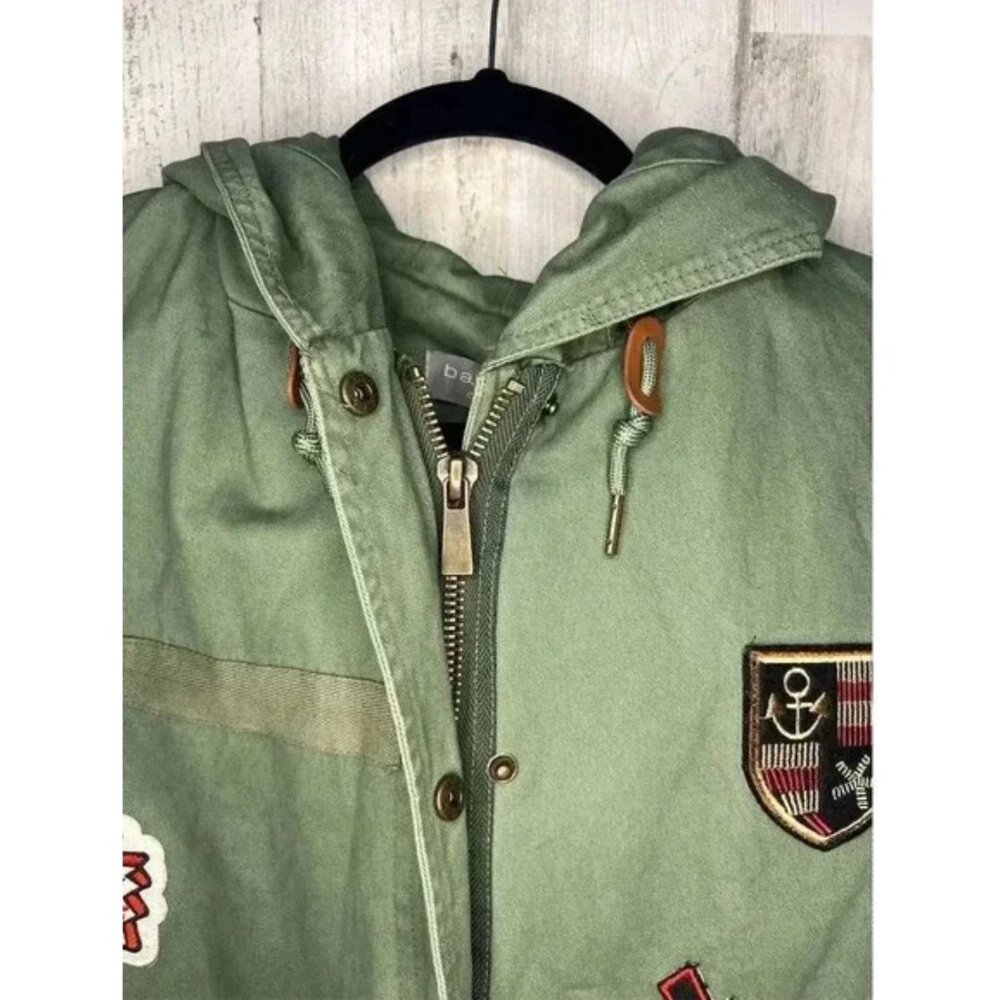 Size M Bagatelle Olive Patch Field Jacket Drawstr… - image 8
